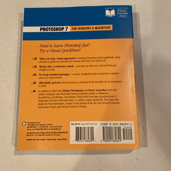 “Photoshop 7 for Windows and Macintosh,” paperback - Picture 3 of 3